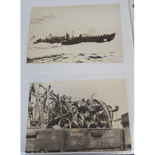 263 - THREE ALBUMS OF MILITARY RELATED PHOTOGRAPHS