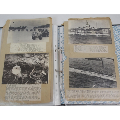 263 - THREE ALBUMS OF MILITARY RELATED PHOTOGRAPHS