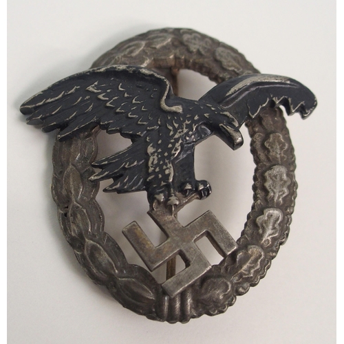 272 - A GERMAN WWII OBSERVER'S BADGE