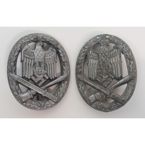 277 - TWO GERMAN WWII GENERAL ASSAULT BADGES