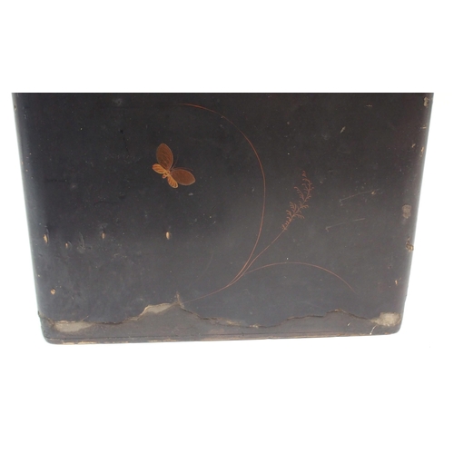 28 - A JAPANESE MEIJI LACQUERED TEA CEREMONY BOX