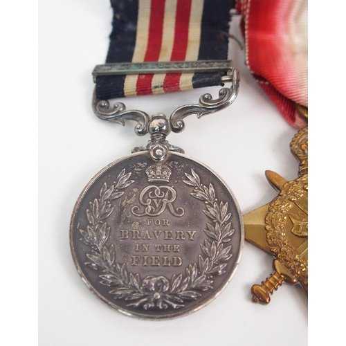 284 - A WWI MILITARY MEDAL AND BAR