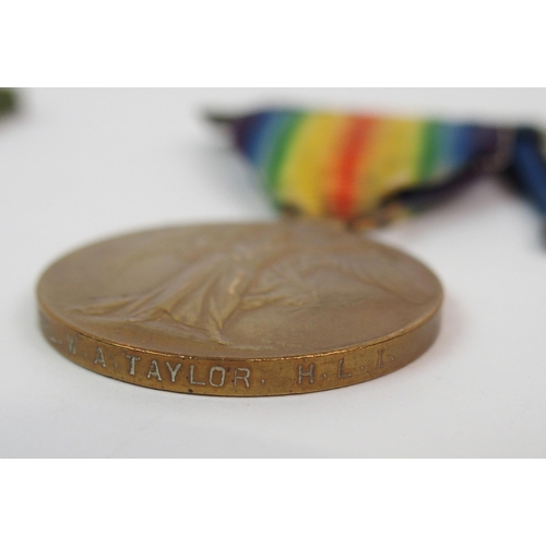 284 - A WWI MILITARY MEDAL AND BAR