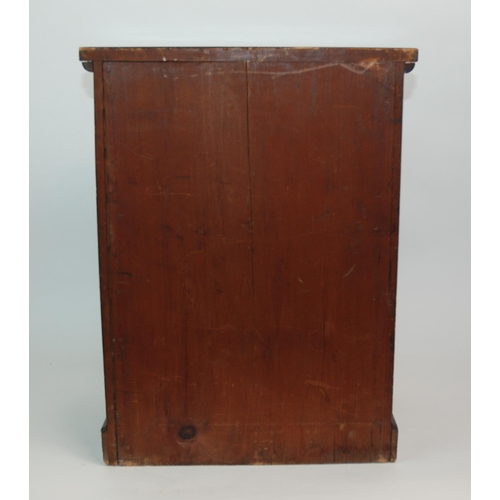 348 - A VICTORIAN MAHOGANY GRADUATED SEVEN DRAWER COLLECTORS CABINET