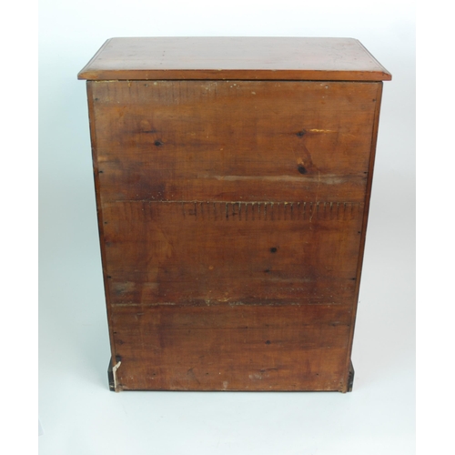 349 - A 20TH CENTURY PAINTED PINE GRADUATED EIGHT DRAWER COLLECTORS CABINET