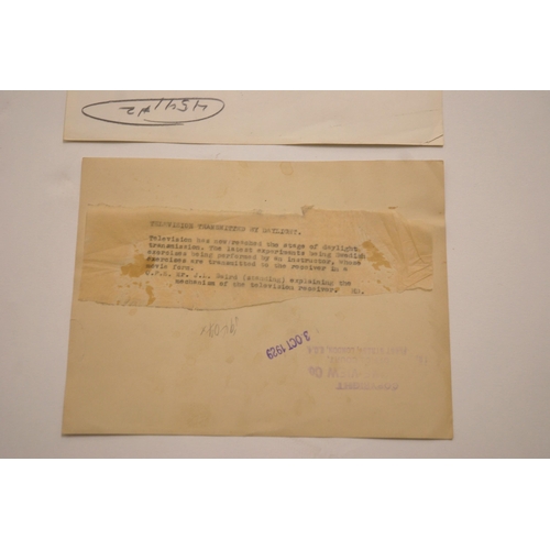 355 - JOHN LOGIE BAIRD: A COLLECTION OF ORIGINAL EPHEMERA AND MEMORABILIA