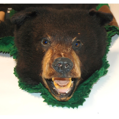 373 - A BROWN BEAR SKIN RUG