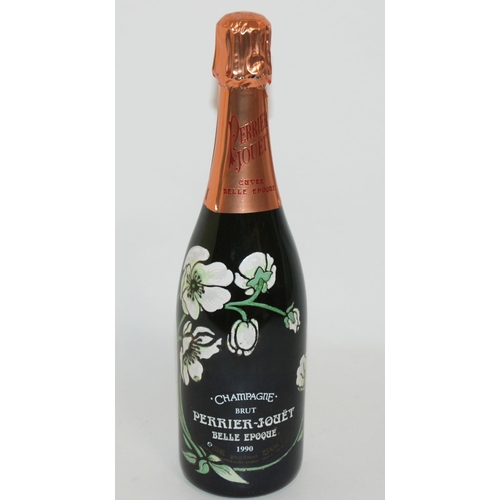 390 - A BOTTLE OF PERRIER-JOUET BELLE EPOQUE CHAMPAGNE  1990