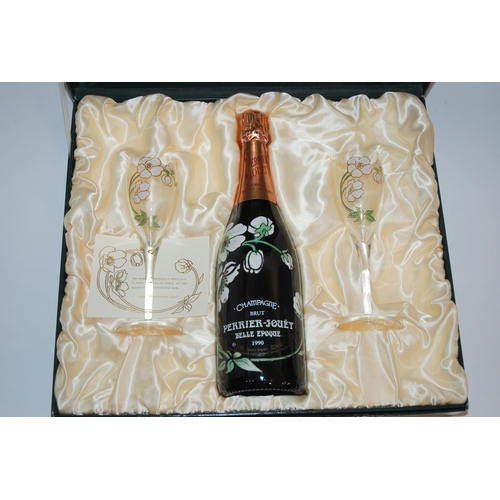 390 - A BOTTLE OF PERRIER-JOUET BELLE EPOQUE CHAMPAGNE  1990