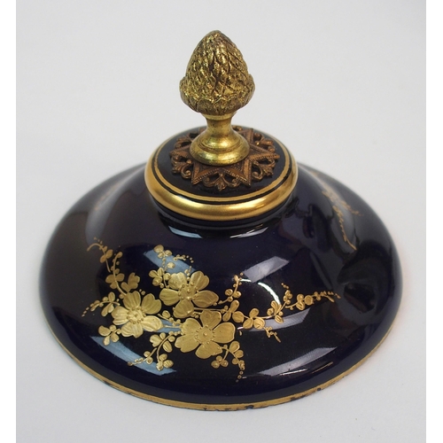 533 - A SEVRES PORCELAIN POT POURRI JAR AND COVER