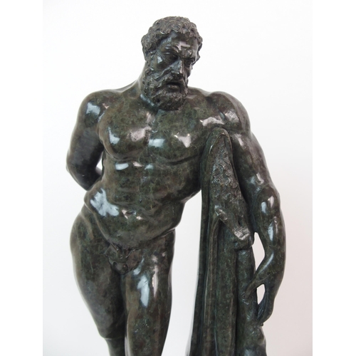 547 - A 20TH CENTURY SCULPTURE OF THE FARNESE HERCULES