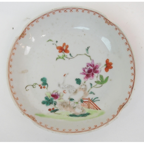 72 - FIVE CHINESE EXPORT RICE BOWLS AND SAUCERS