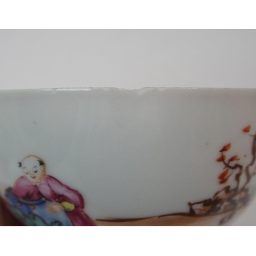 72 - FIVE CHINESE EXPORT RICE BOWLS AND SAUCERS