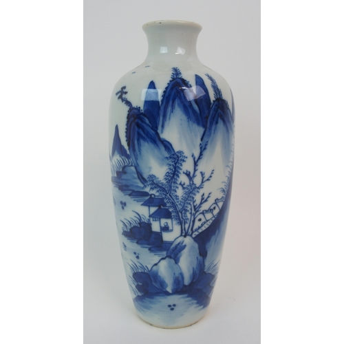 74 - A CHINESE BLUE AND WHITE VASE