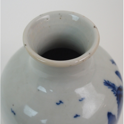 74 - A CHINESE BLUE AND WHITE VASE