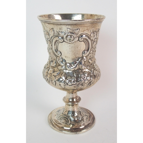 169 - A VICTORIAN SILVER SUGAR CASTOR