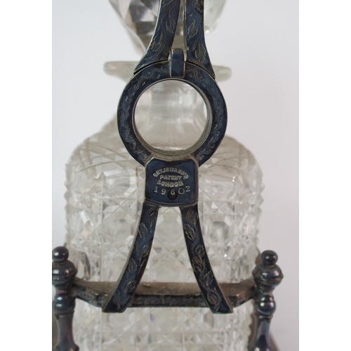 173 - AN EDWARDIAN SILVER MOUNTED EASEL MIRROR