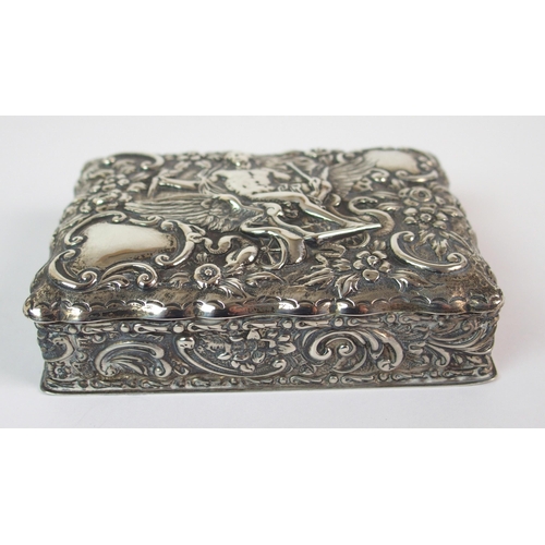 187 - A RUSSIAN SILVER NEILLO SNUFF BOX