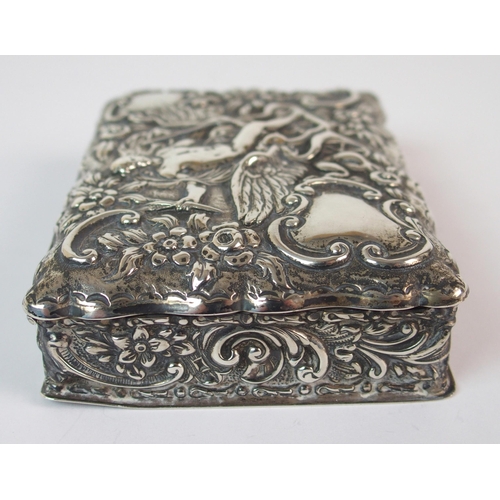 187 - A RUSSIAN SILVER NEILLO SNUFF BOX