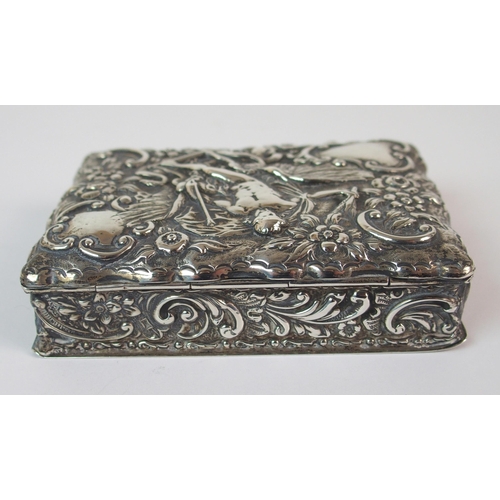 187 - A RUSSIAN SILVER NEILLO SNUFF BOX