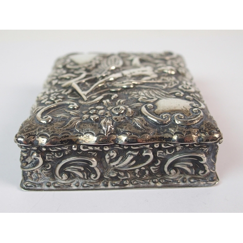 187 - A RUSSIAN SILVER NEILLO SNUFF BOX