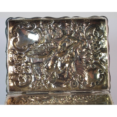 187 - A RUSSIAN SILVER NEILLO SNUFF BOX