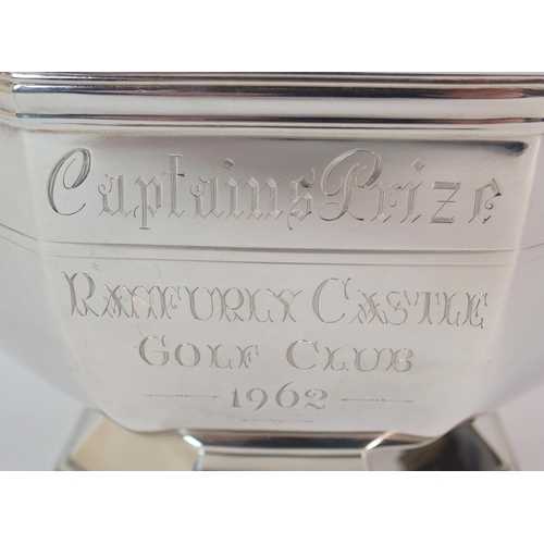 201 - A SILVER TWIN-HANDLED CUP