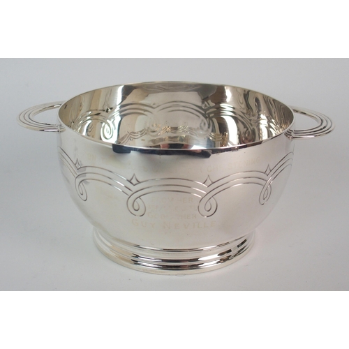 205 - A SILVER GOBLET