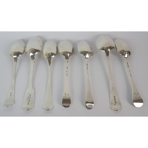 221 - A SET OF SIX SILVER DINNER FORKS