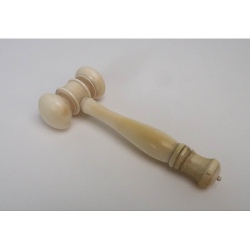 108 - WILLIAM HARDIE'S AUCTIONEERS IVORY GAVEL