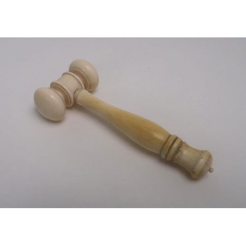 108 - WILLIAM HARDIE'S AUCTIONEERS IVORY GAVEL