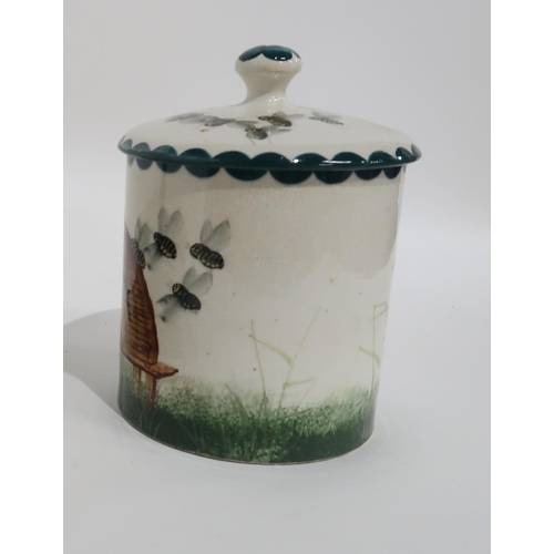 83 - A WEMYSS WARE HONEY POT AND COVER