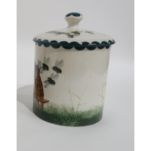 83 - A WEMYSS WARE HONEY POT AND COVER