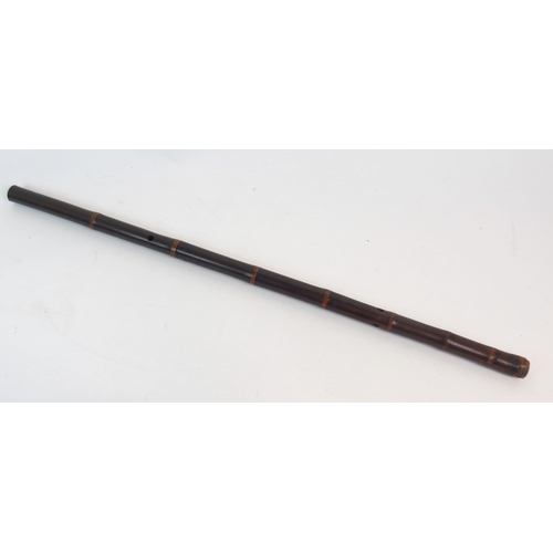 110 - TWO CHINESE BAMBOO OPIUM PIPES