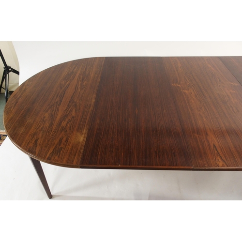 1120 - AN OMANN JUN A/S MODEL NO. 55 ROSEWOOD EXTENDING DINING TABLE