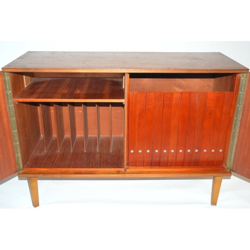 1129 - AN ARNOLD TEAK MID-CENTURY RECORD CABINET