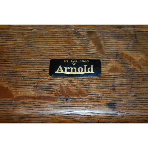 1129 - AN ARNOLD TEAK MID-CENTURY RECORD CABINET