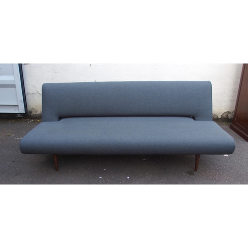 1131 - A MODERN JOHN LEWIS INNOVATION GREY UPHOLSTERED SOFA BED