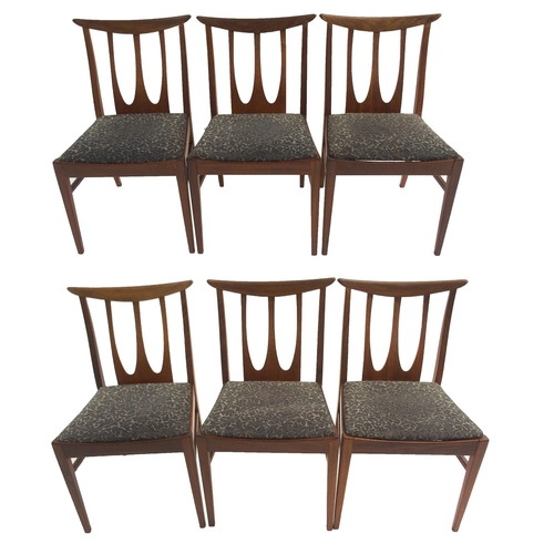 1138 - A SET OF SIX NATHAN MID-CENTURY TEAK DINING CHAIRS