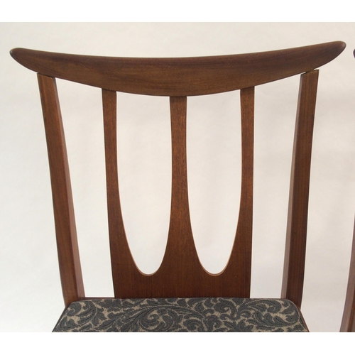 1138 - A SET OF SIX NATHAN MID-CENTURY TEAK DINING CHAIRS