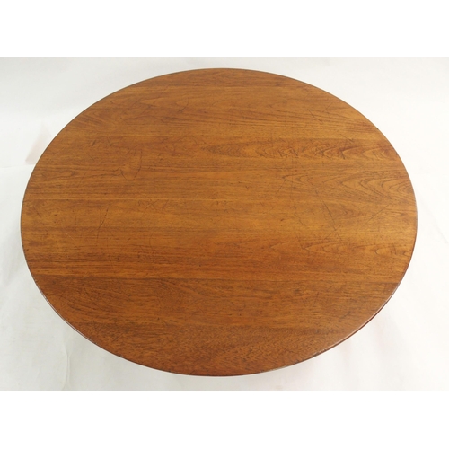 1141 - A FRANCE AND DAVERKOSEN CIRCULAR TEAK COFFEE TABLE