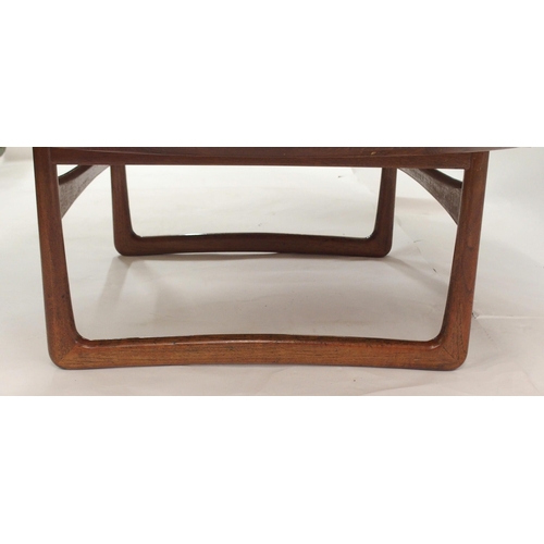 1141 - A FRANCE AND DAVERKOSEN CIRCULAR TEAK COFFEE TABLE