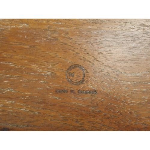 1141 - A FRANCE AND DAVERKOSEN CIRCULAR TEAK COFFEE TABLE