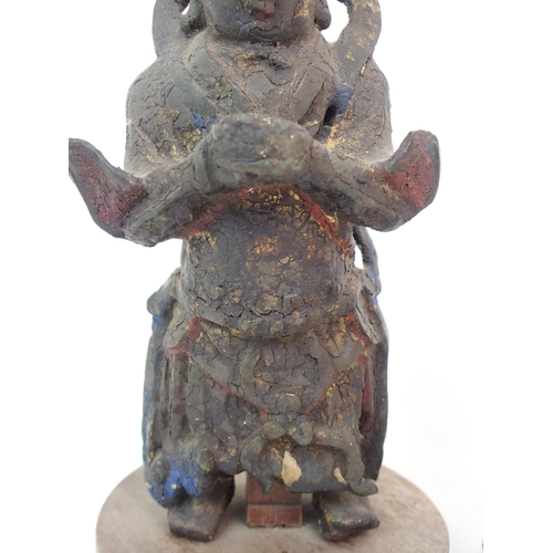 116 - A CHINESE BRONZE MODEL OF BUDDHA AS A CHILD