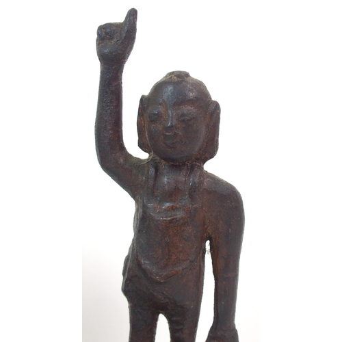 116 - A CHINESE BRONZE MODEL OF BUDDHA AS A CHILD