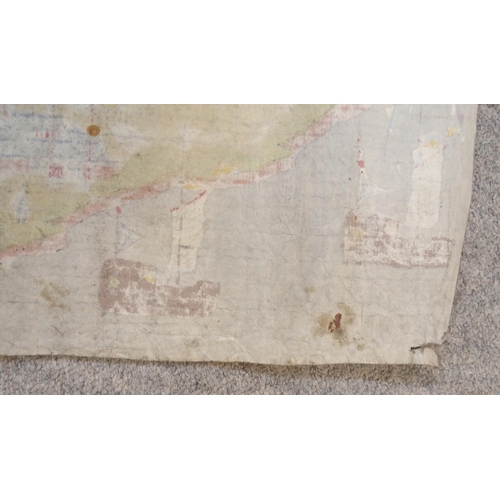 124 - A CHINESE HAND PRINTED MAP OF MUKDEN