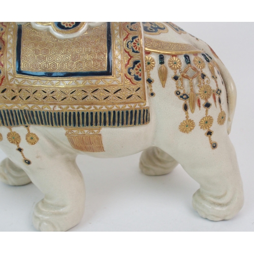 136 - A SATSUMA ELEPHANT CENSER