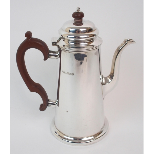 154 - A SILVER COFFEE POT