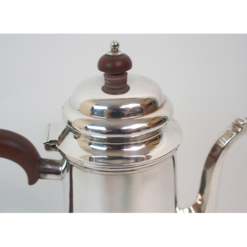 154 - A SILVER COFFEE POT