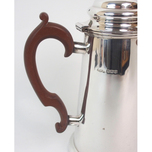 154 - A SILVER COFFEE POT